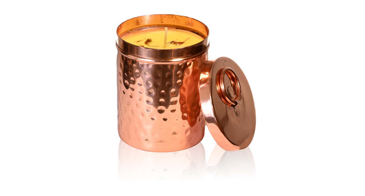 SANDALWOOD & KESAR LUXURY COPPER/BRASS CANDLE