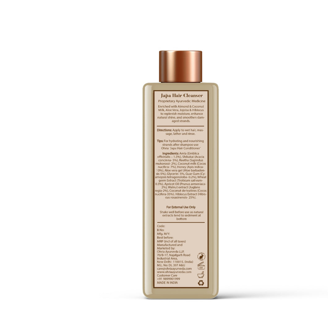 JAPA HAIR CLEANSER (EARLIER - HONEY & COCONUT MILK HAIR CLEANSER)