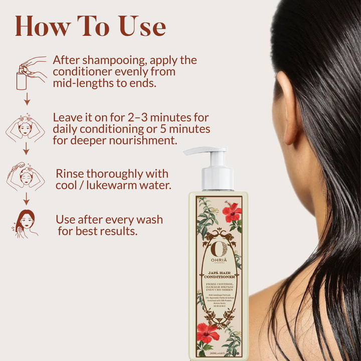 JAPA HAIR CONDITIONER- FRIZZ FREE & SMOOTHENING
