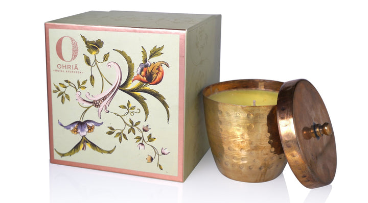 SANDALWOOD & KESAR LUXURY COPPER/BRASS CANDLE