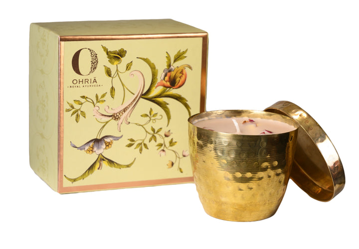 ROSE & OUDH LUXURY COPPER/BRASS CANDLE